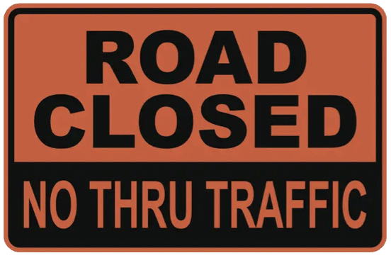 Detour - Road Closed